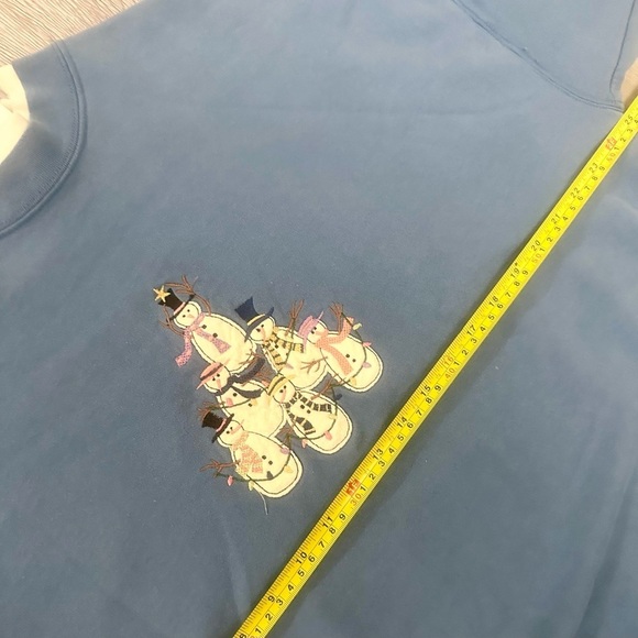 Vntg 90s Grandma Cottage Core 1X Sweatshirt Ugly Christmas Sweater Granny Cozy - Picture 5 of 6